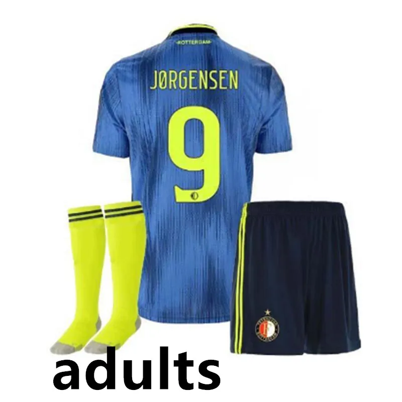 Новое поступление, комплект для взрослых, футболка 19 20 Feyenoord, футболка для футбола, высокое качество, новинка, JORGENSEN VILHENA V. PERSIE, 10 дней - Цвет: shirt