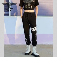 

Boy London Men's Casual Sweatpants Brush Eagle Graffiti Print Classic Autumn and Winter Men's and Women's Loose Pants