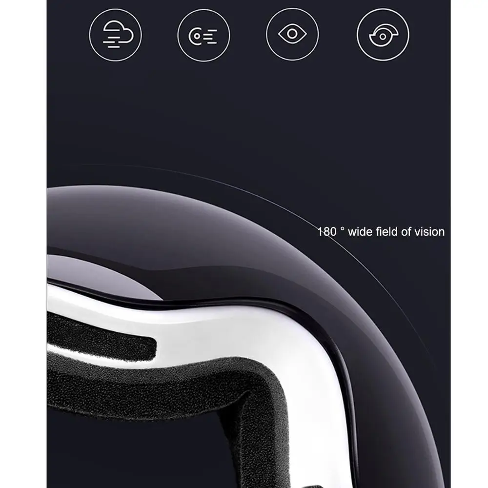 Xiaomi TS Взрослый Анти-туман УФ Защита двухслойные лыжные очки сферической формы с противоскользящим регулируемым ремешком