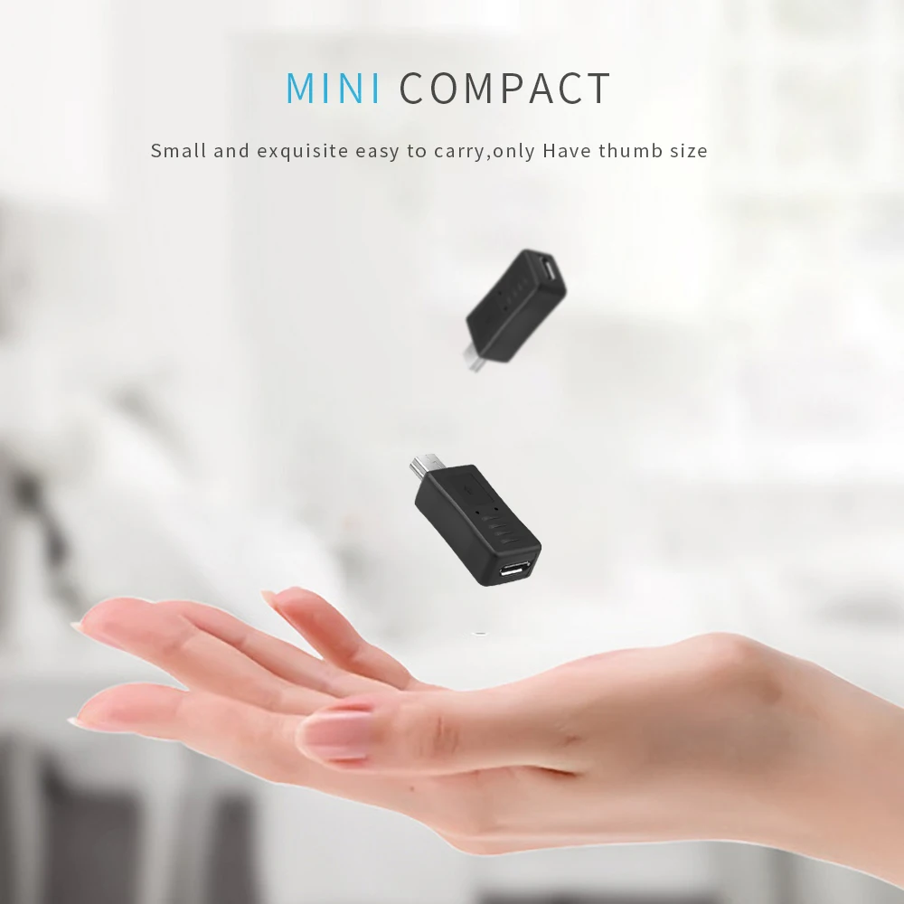 Kebidu 5 шт./лот Черный Micro USB женский мини USB Мужской адаптер конвертер адаптер для ПК телефон кабели