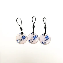 100 шт./лот 125 кГц RFID T5577 Токен метка цепь для ключей брелок кольцо перезаписываемый Бланк карта значок для ID карты Копир Дубликатор Cloner