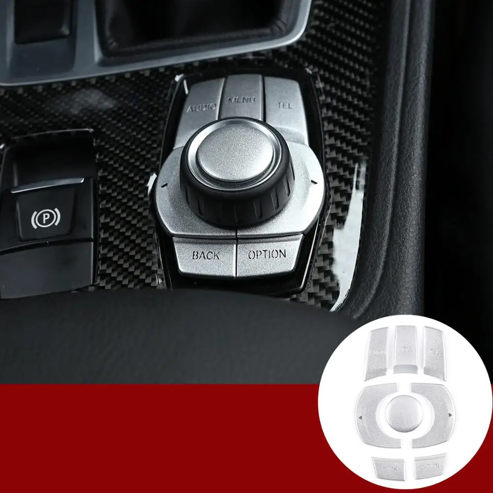 

For BMW F30F34F10F20 F25 F26 F48 F07 x1 x3 x5 x6 1/2/3/4/5/6/7 Series Aluminum alloy Car Multimedia Button Cover Car Accessories
