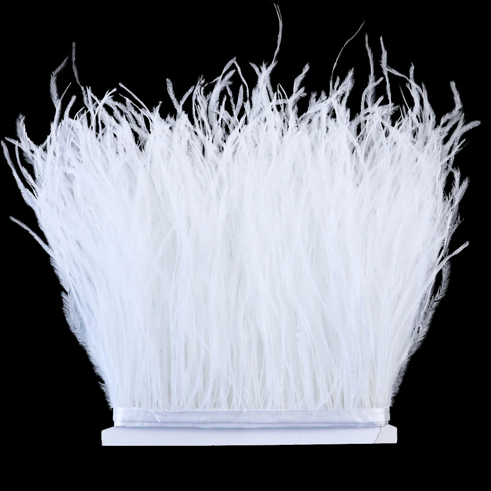 Free Shipping 10-15cm Black Ostrich Feather Trim - China Feather Fringe and Feather  Trimming price