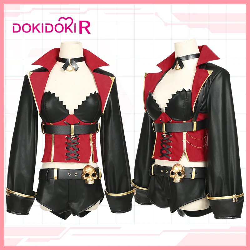 DokiDoki R игра Азур Лейн Косплей Жан Барт костюм женский красный Косплей|Игровые