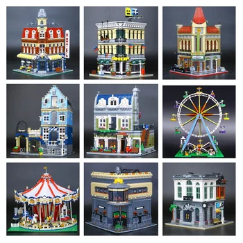 

H&HXY DHL IN STOCK 15001 15002 15003 15004 15005 15006 15007 15008 15009 15010 15011 15012House Model Building Block Bricks Toys