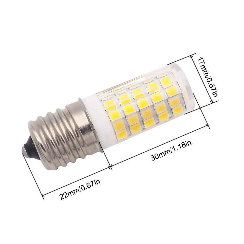 E17 светодиодный лампы подсветки для СВЧ 6 Вт AC 110/220V 2835 SMD Керамика Эквивалент