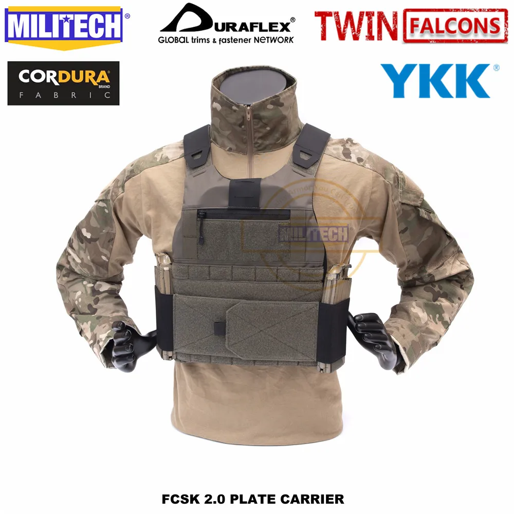 MILITECH TW FCSK 2,0 Advanced Slickster CQC Ferro Plate Carrier военный боевой штурмовой тактический жилет полицейский бронежилет