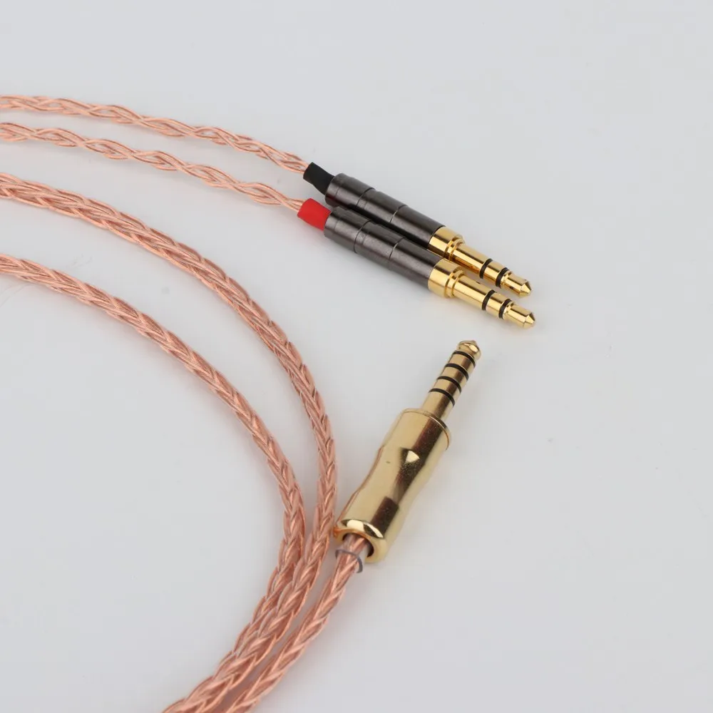 Preffair MEZE9 8 Cores 7N OCC Single Crystal Copper Headphone Upgrade Cable for Sundara Aventho focal elegia t1 t5p D7200 MDR Z7