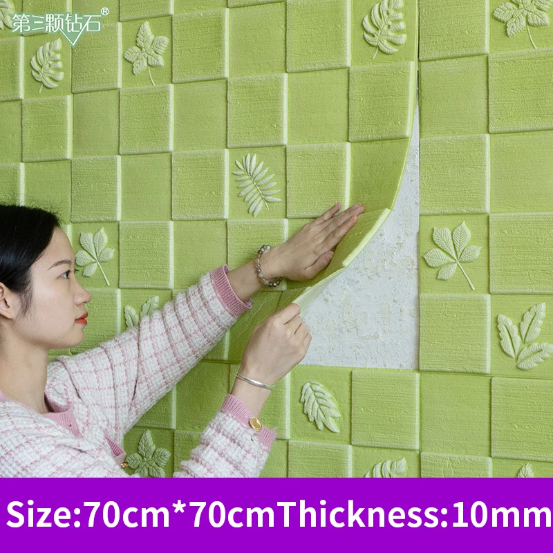

3D foam wall sticker blocks bedroom decor living room decoration wall paper waterproof moistureproof for kids room
