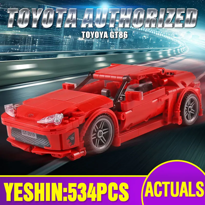 YC QC001 Technic модель автомобиля совместима с MOC 32617 AE86 гоночный автомобиль игрушки