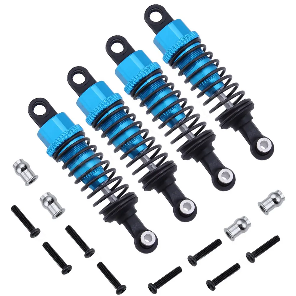 

4pcs 1:18 Truck Crawler Shock Absorber Set Replacement Repair Anti Vibration Toy Durable Alloy Assembly RC Car Part For WL A959