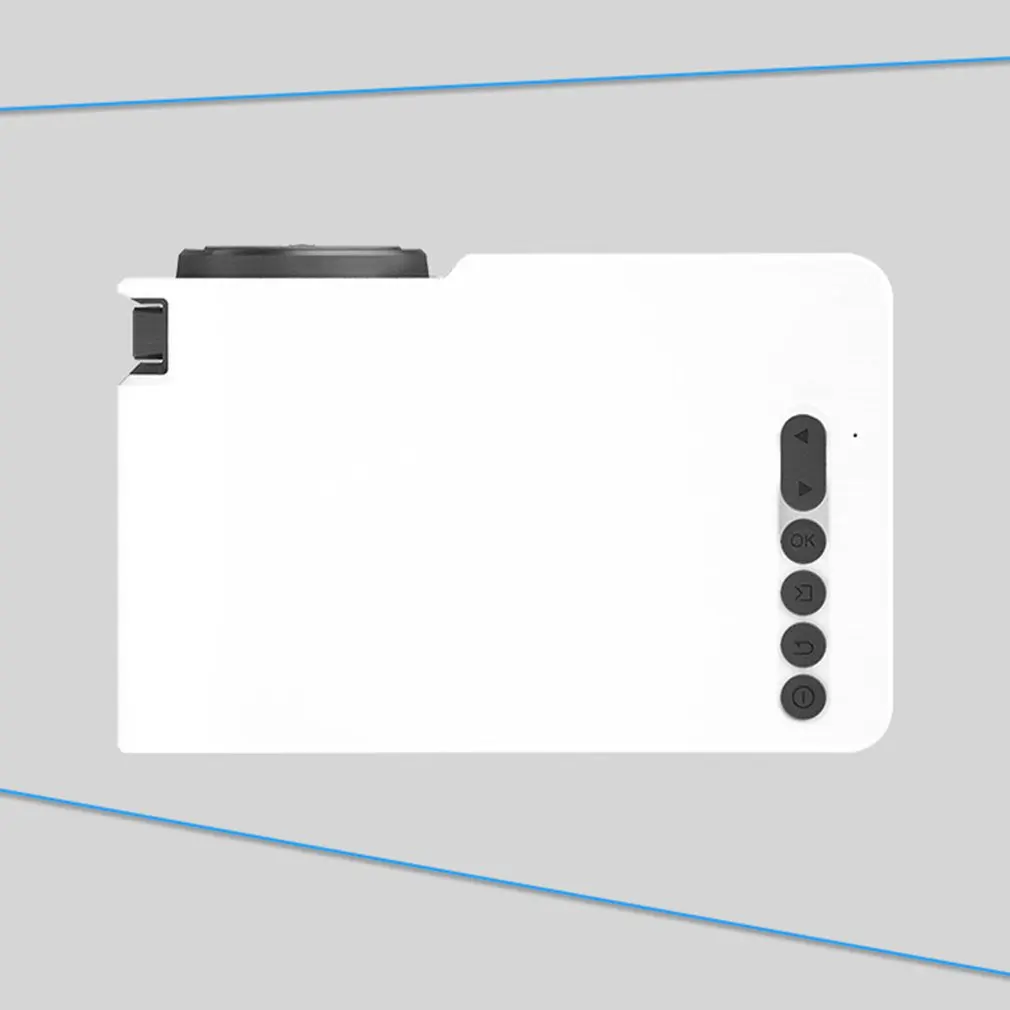 Американский штекер светодиодный портативный мини-проектор 1080 P HD проекция Yg210 бытовой микро мини-проектор для Lesiure синий