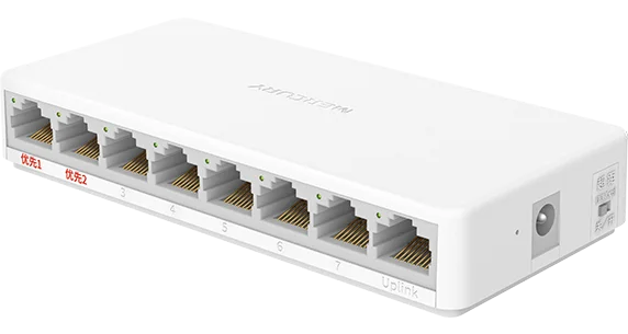 mercury 8-port Gigabit security monitoring dedicated switch MCS1508M RJ45 over distance port MAC desktop plastic case mini-1