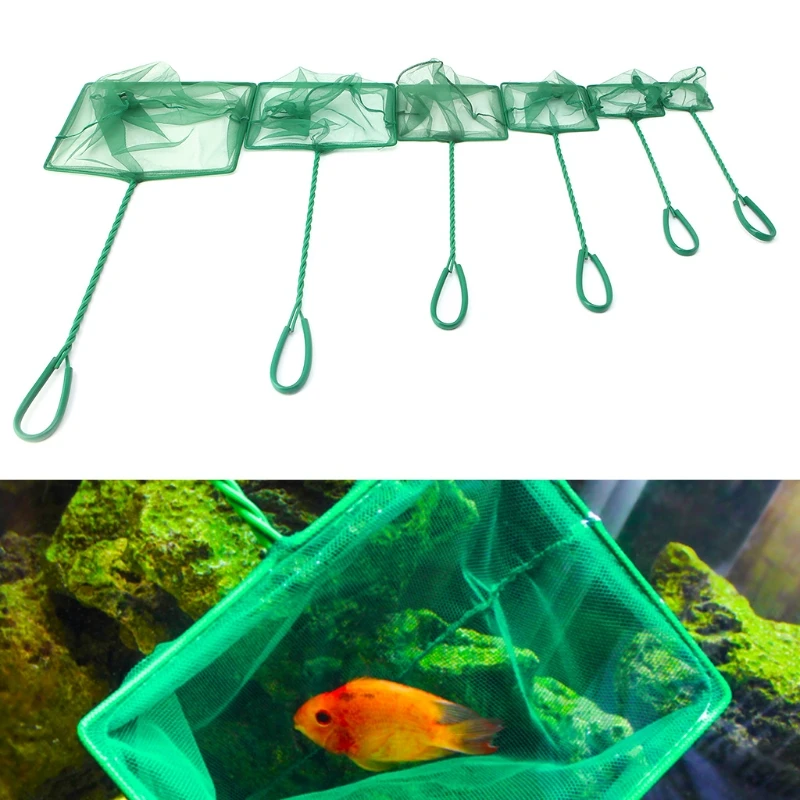 1PC Aquarium Fish Tank Square Shrimp Small Betta Tetra Net 3&quot-10&quot 6 Sizes | Дом и сад