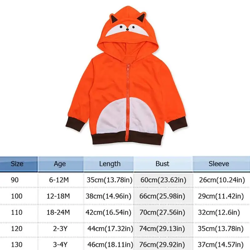Baby Boys Girls Coat Comfort Soft Long Sleeve Personality Printing Hooded Animal Lovely Spring Autumn Leisure Clothes