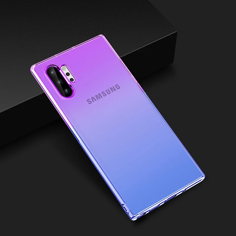 100 шт. Градиент красочный мягкий чехол из tpu для samsung S10 E 5G S9 S8 Plus Note 10 10+ 9 8 J4 J2 A2 Core ультратонкая Защитная крышка