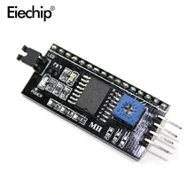 Adaptador, 5 pçs/lote pcf8574 iic i2c twi spi placa de interface série 1602 2004 lcd lcd1602 adaptador placa lcd conversor adaptador módulo do módulo