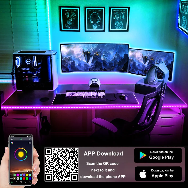 Bluetooth Led Strip 5V USB 1M-10M 5050 USB Led Strips Light RGB Led Diode Ribbon Lamp For Decoration Bedroom TV BackLight