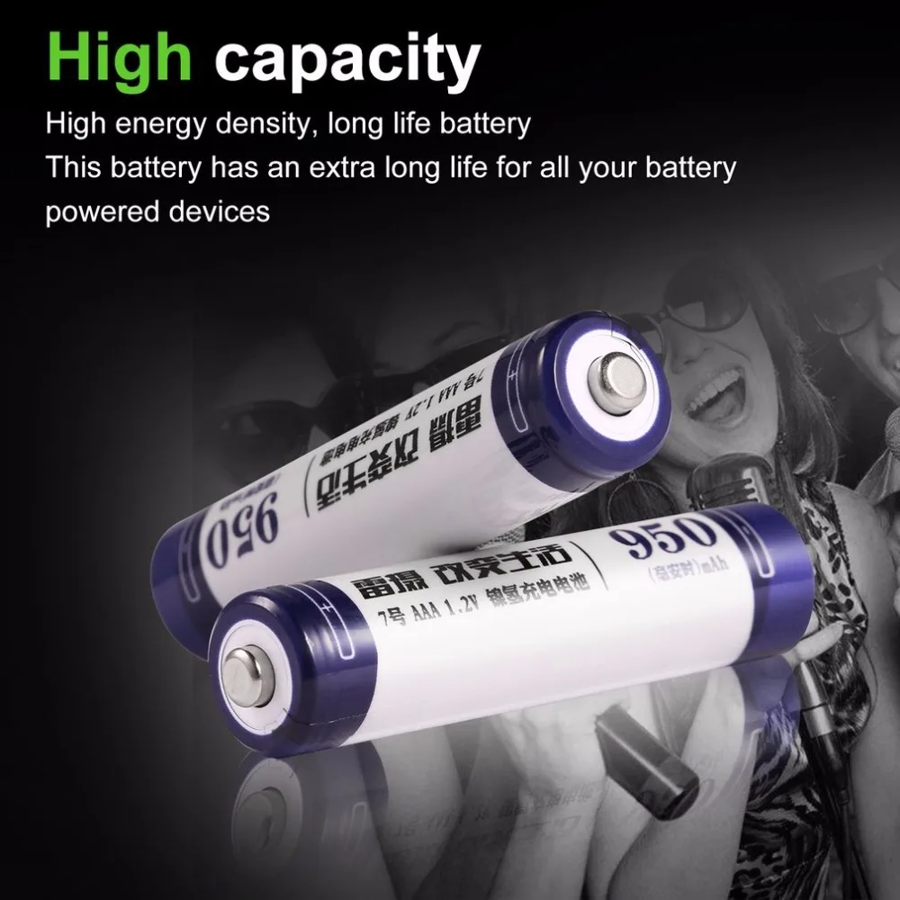 16pcs Rechargeable Batteries+8 Slots Smart Charger LED Indicator+USB Cable AA& AAA Ni-MH Batteries Charger Set