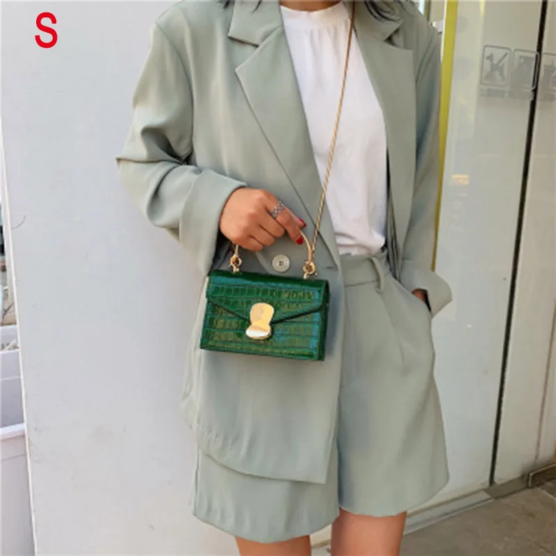 

Stones Pattern PU Leather Crossbody Bags Women Mini Shoulder Bag with Metal Handle Chain Strap Best Sale-WT