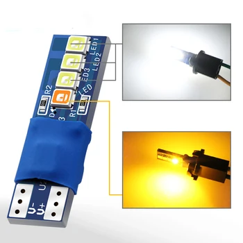 

1X Canbus W5W T10 8 smd 2835 Led For Auto Wedge Light Width Lamp Door Parking Bulb License Plate White yellow 12V for volkswagen