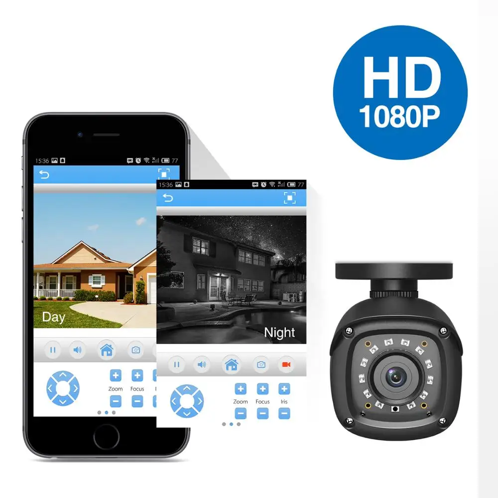  SANNCE 4CH DVR CCTV System 2PCS/4PCS 2MP IR Outdoor Security Cameras 1080P HDMI TVI CCTV DVR 1280TV