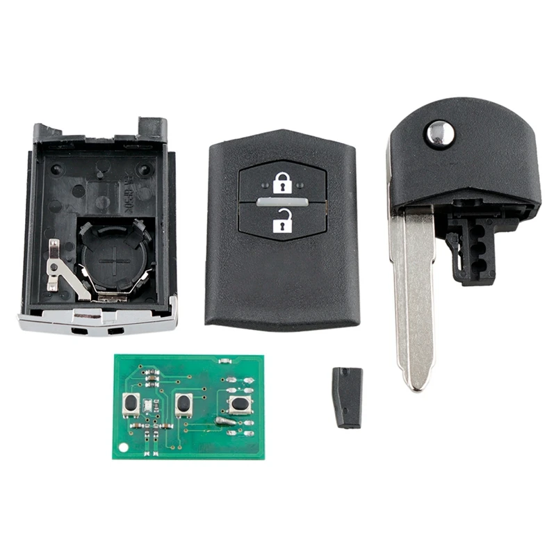 

Car Smart Remote Key 2 Buttons 80-Bit 63 Chip Car Key Fob Fit for MAZDA 3 BK Series 2 for MAZDA BT50 433Mhz