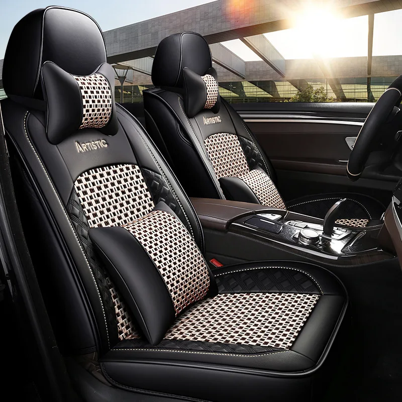 

JAC IEV7S Automobile Seat Cushion Four Seasons Universal Seat Cover Summer Seat Cover Only Viscose Seat Cushion Fully Surrounded