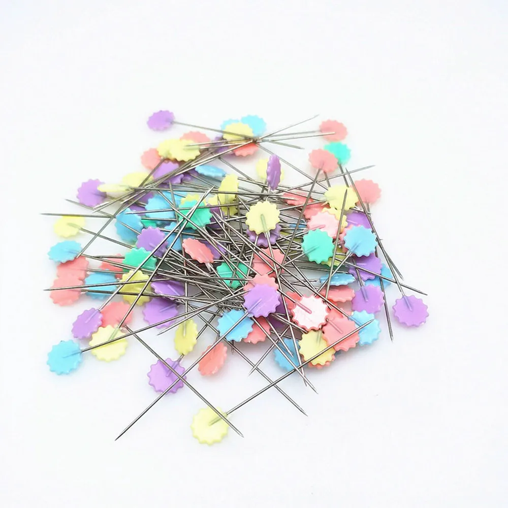 100Pcs Dressmaking Pins Embroidery Patchwork Pins Accessories Tools Sewing Needle DIY Sewing Accessories Stainless Steel 5BB5704
