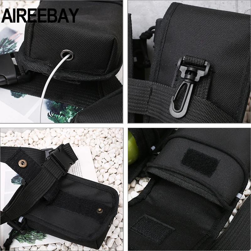 AIREEBAY 3 в 1 Многофункциональный унисекс поясная сумка для женщин хип-хоп стиль уличная поясная сумка мужские тактические сумки на плечо