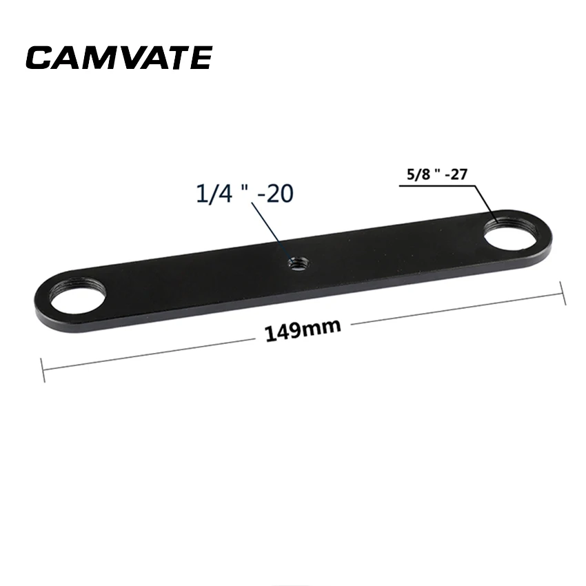 CAMVATE двойной 5/8 &quot 27 Держатель для поддержки микрофона баланс луч стабилизатор