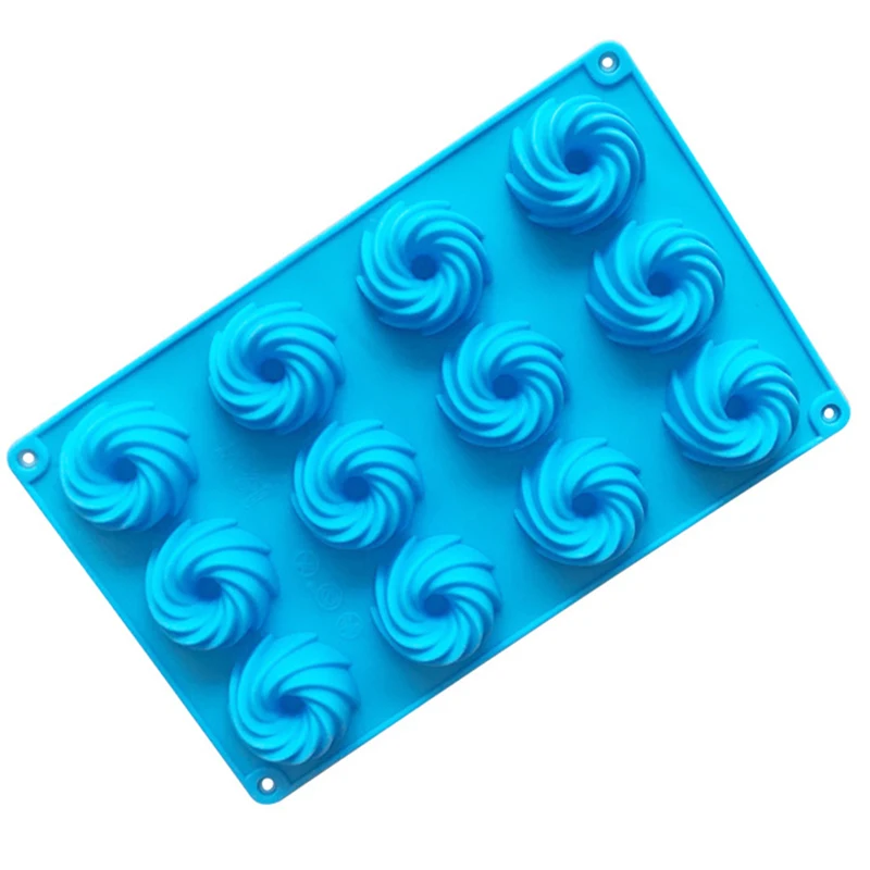 

Silicone Mold Vortex Shape For Cookie Decorating Pans Baking Mousse Brownie Chiffon Sponge Cakes Pan Molds Tools