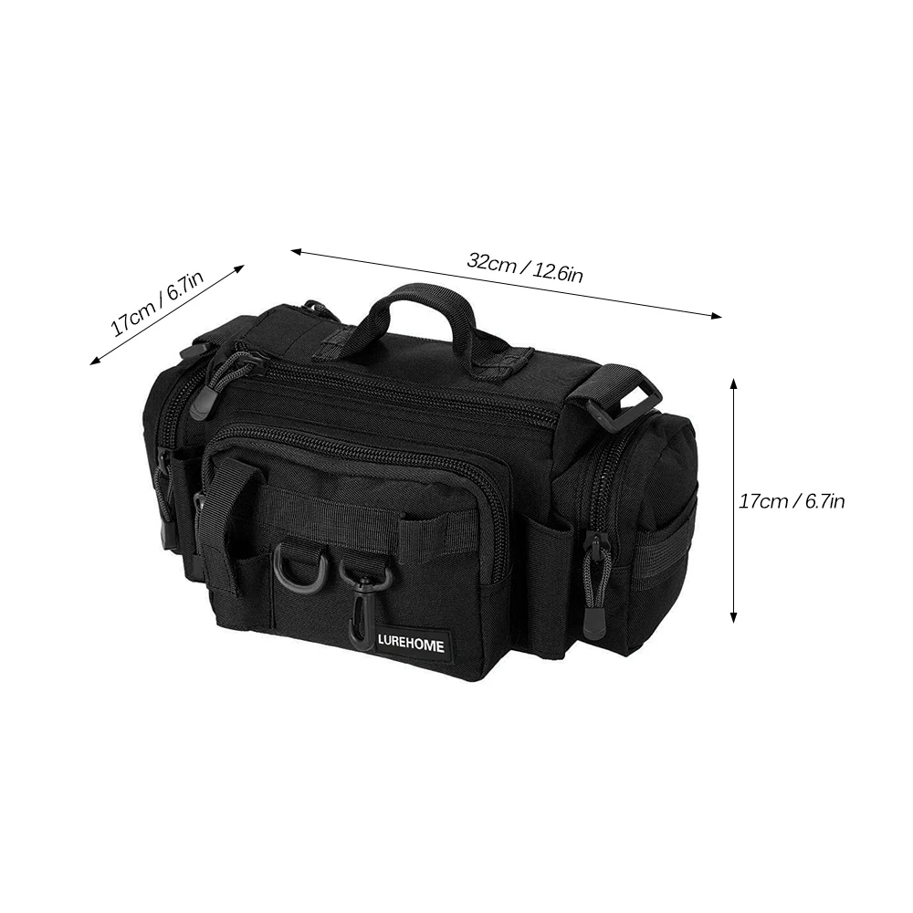 Multifunctional Fishing Bag Camouflage Fishing Tackle Bag Carp Fish Rod Waist Bag Bait Box Pouch Polyester Case Pack For Pesca