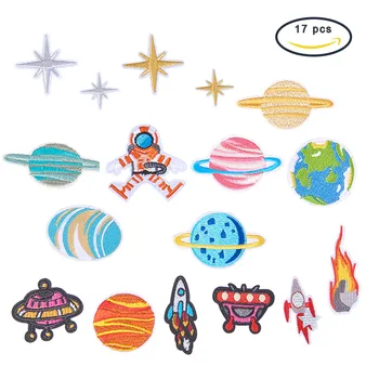 

1 Set Embroidered Patches Assorted Size Decoration Sew On Patches for Clothes