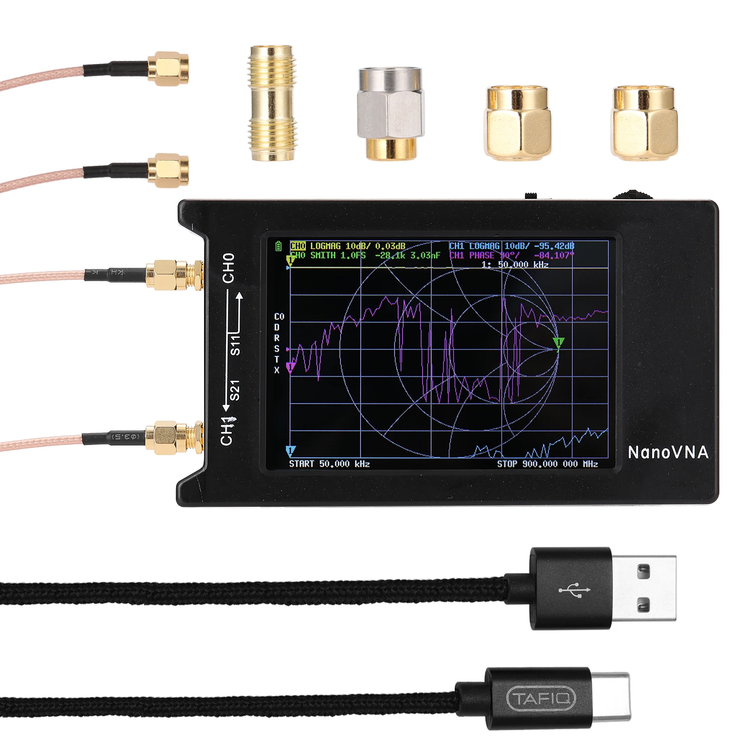 US $70.54 NanoVNAH Portable Handheld Vector Network Analyzer 10KHz15GHz Digital Display Touching Screen Shortwave MF HF VHF UHF Analyze