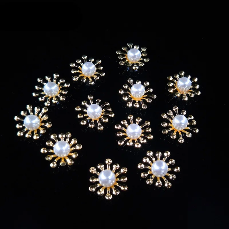 10pcs Metal Flower pearl Bead Caps Diy handmade Hand Made Jewelry Accessories wholesale | Украшения и аксессуары