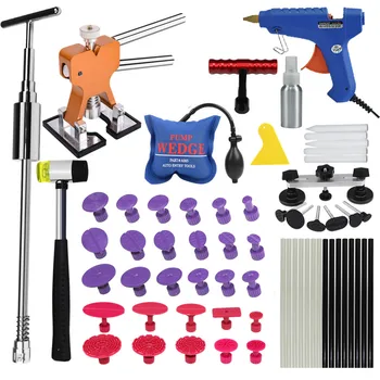 Online Kit Tools Car Dent Repair Suction Cup Dent Removal Kit Wedges Glue Tabs Glue Sticks For Electric Glue Gun Hammer