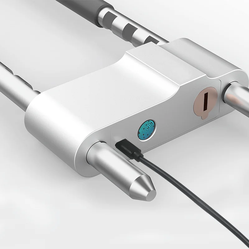 Умный отпечаток пальца u-замок алюминиевый сплав водонепроницаемый Bluetooth беспроводной Умный Замок стеклянный дверной замок Противоугонный мотоциклетный u-замок горячая распродажа