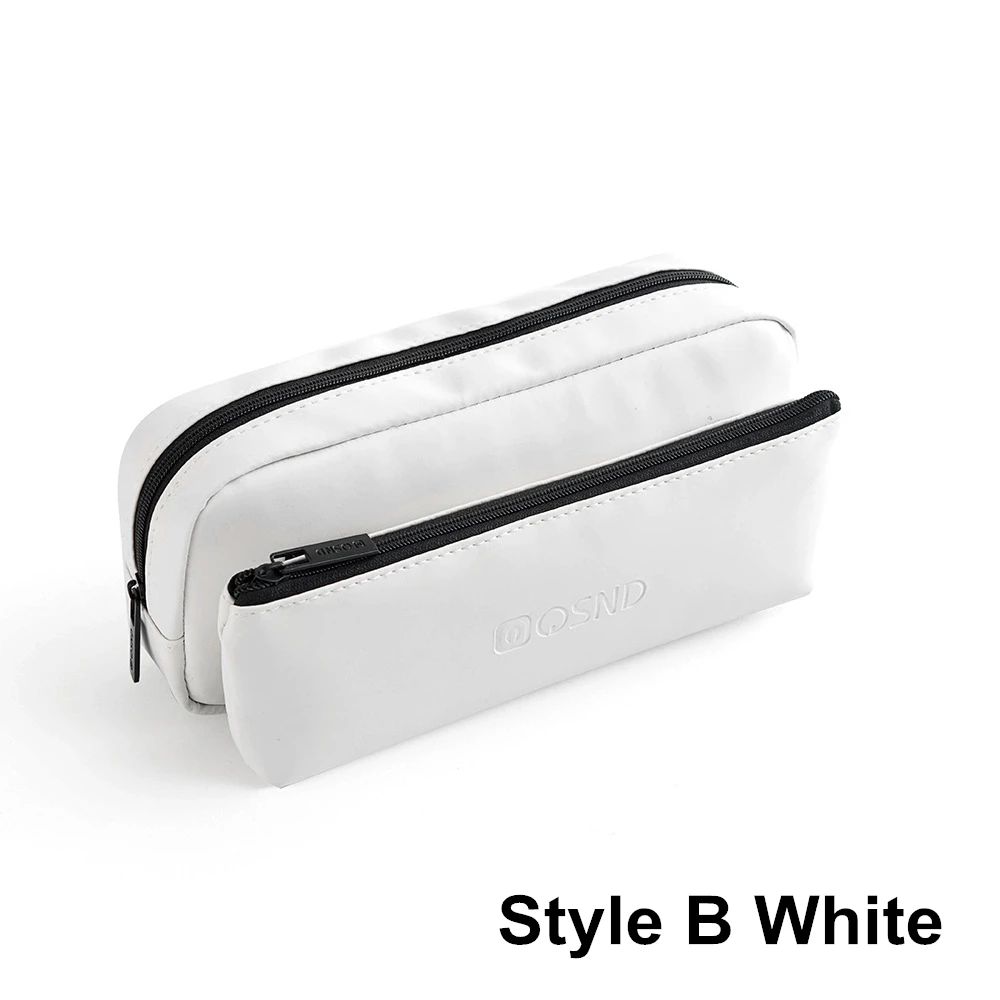 Супер Чехол-карандаш, модный дизайн, Большая вместительная сумка для ручек, съемная сумка для ручек, школьный косметический чехол, сумка для стирки - Цвет: Stlye  B  white