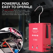 

ANCEL S1000 Auto Smoke Extractor Leak Detector 12V Auto Duct Vacuum Leak Tester for Motorcycle Cars Light Trucks Boats