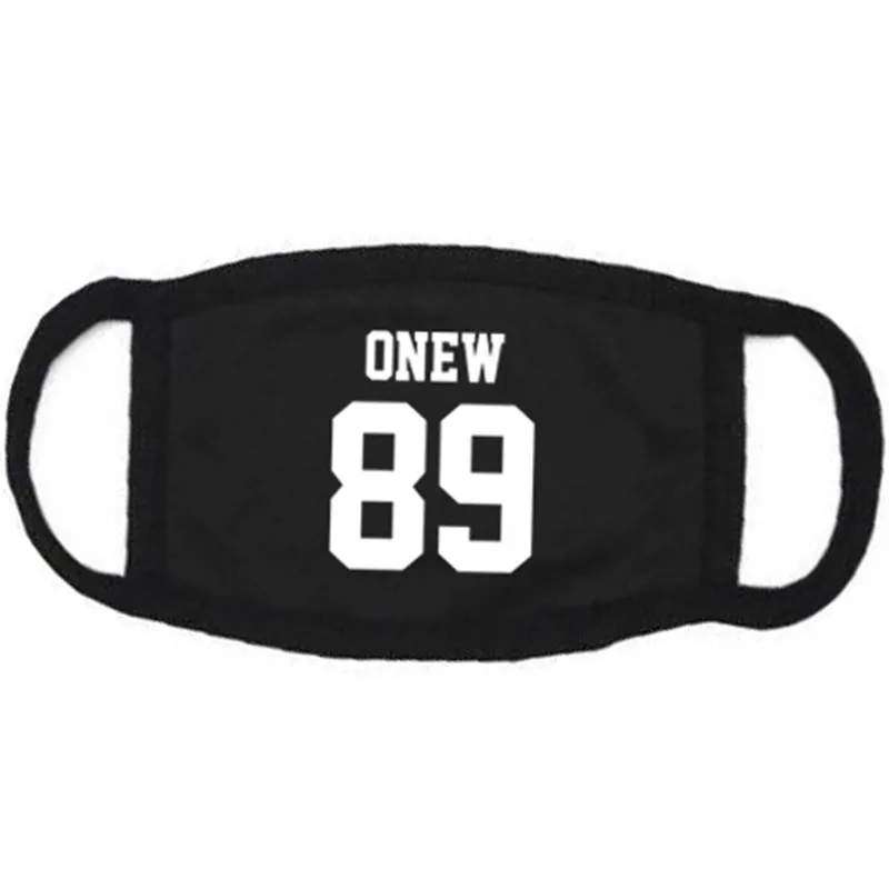 1 шт., Kpop Shinee Members KEY MINHO, хлопковая Пылезащитная маска для лица, унисекс, для езды на велосипеде, Анти-пыль, защитный чехол для лица, маски 19407 - Цвет: ONEW