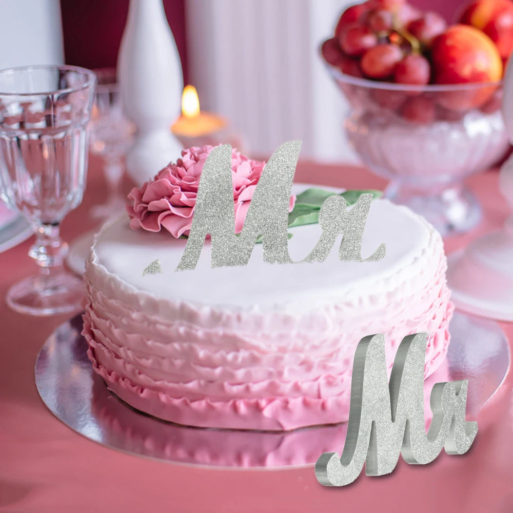 Большой mr. And Mrs Signs Милая Свадебная вечеринка столешница деревянные буквы дисплей