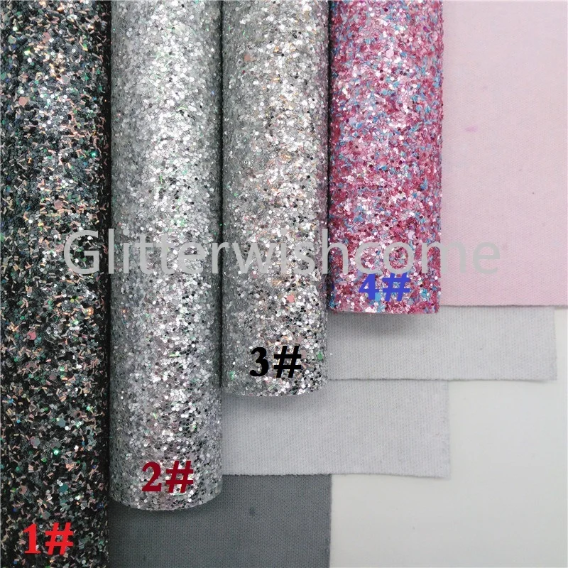 Glitterwishcome 21X29 см A4 размер винил для бантов массивная блестящая кожа, блестящая ткань кожаные листы для бантов, GM554A
