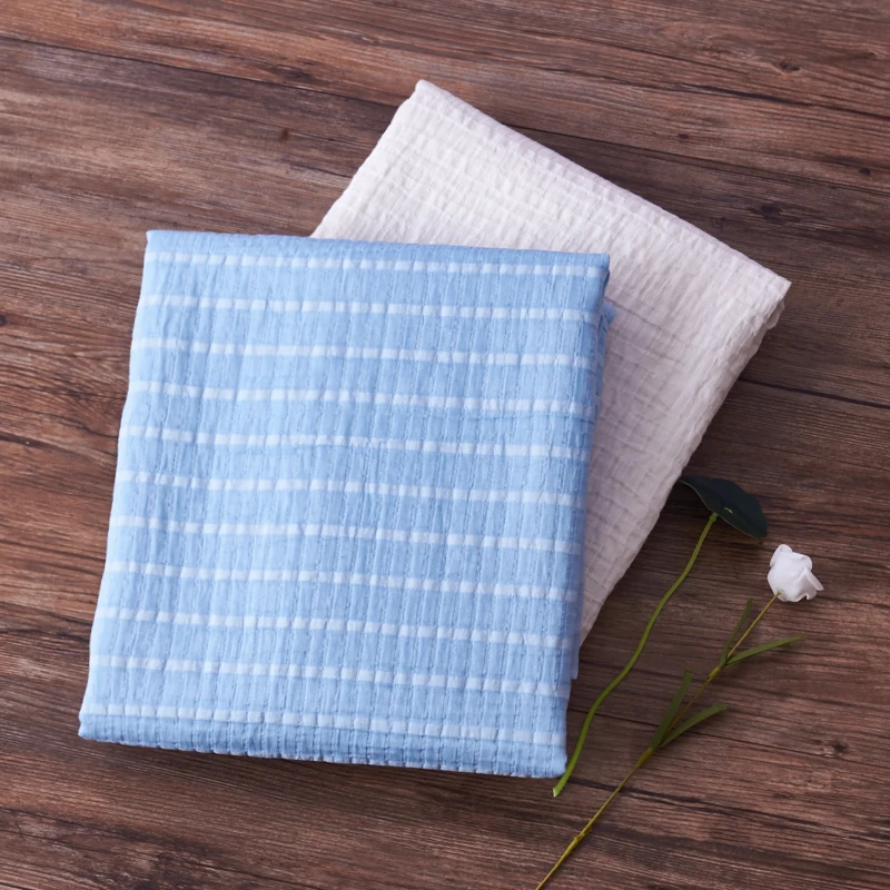 Весна и лето ткань дышащая текстура полосы tissu модное платье одежда лоскутное