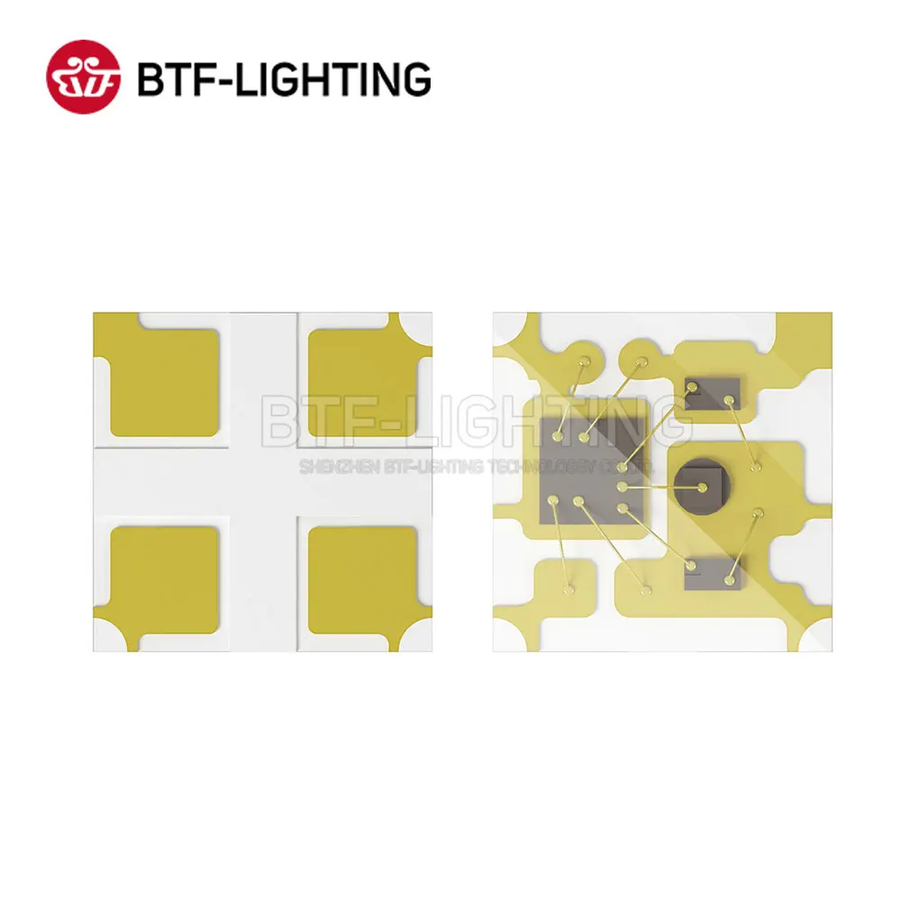 BTF6805RGB-1515(аналог с WS2812B) 5000 шт 1515 SMD Пиксели светодиодный чип 0,1 Вт/шт. индивидуально адресуемых полный Цвет DC 5V