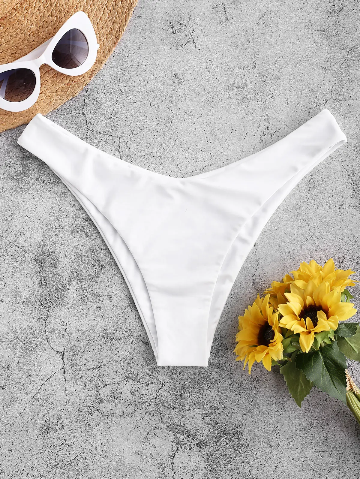 ZAFUL High Cut Solid Bikini Bottom