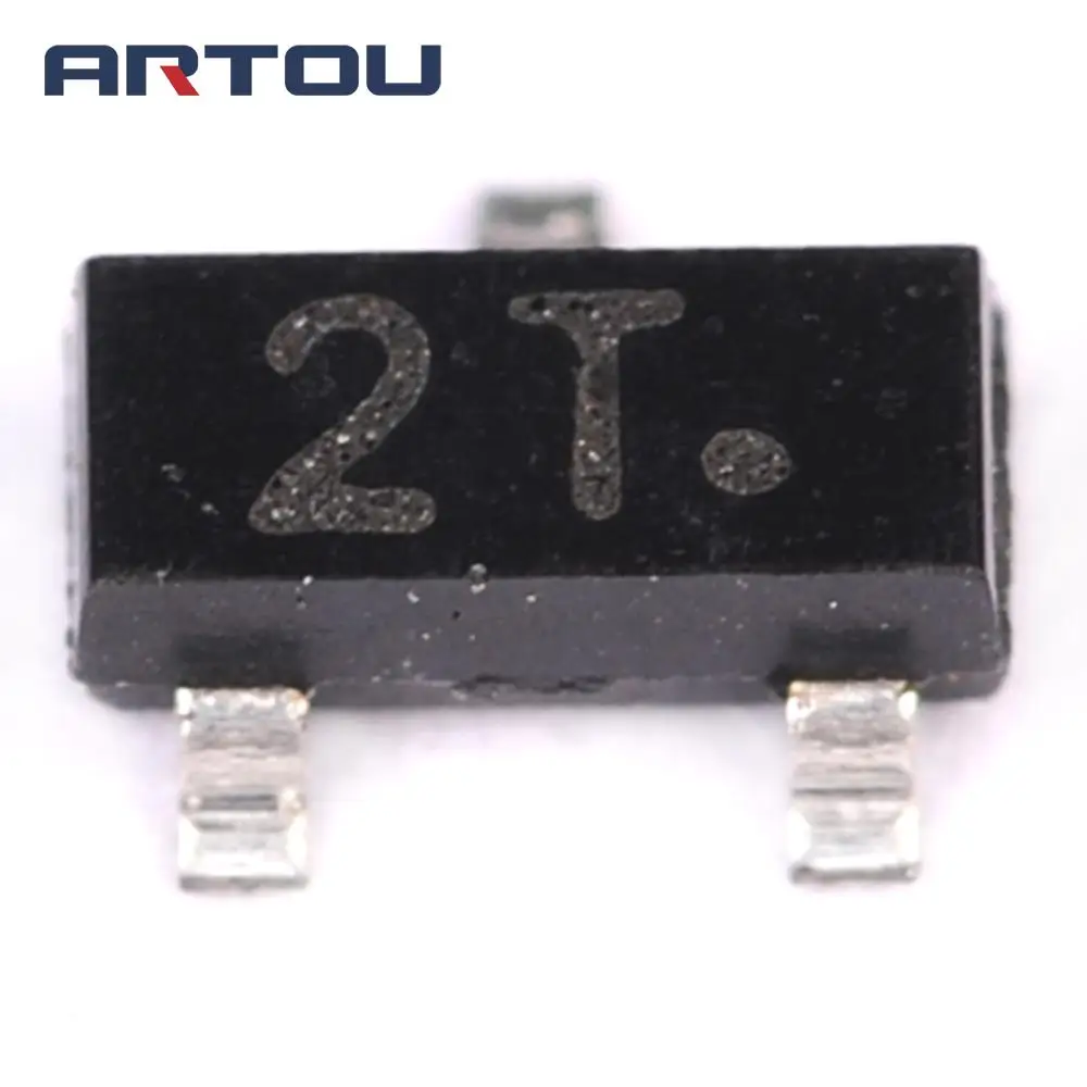 100 шт. транзистор поверхностного монтажа MMBT4403 2N4403 отпечаток 2T ...