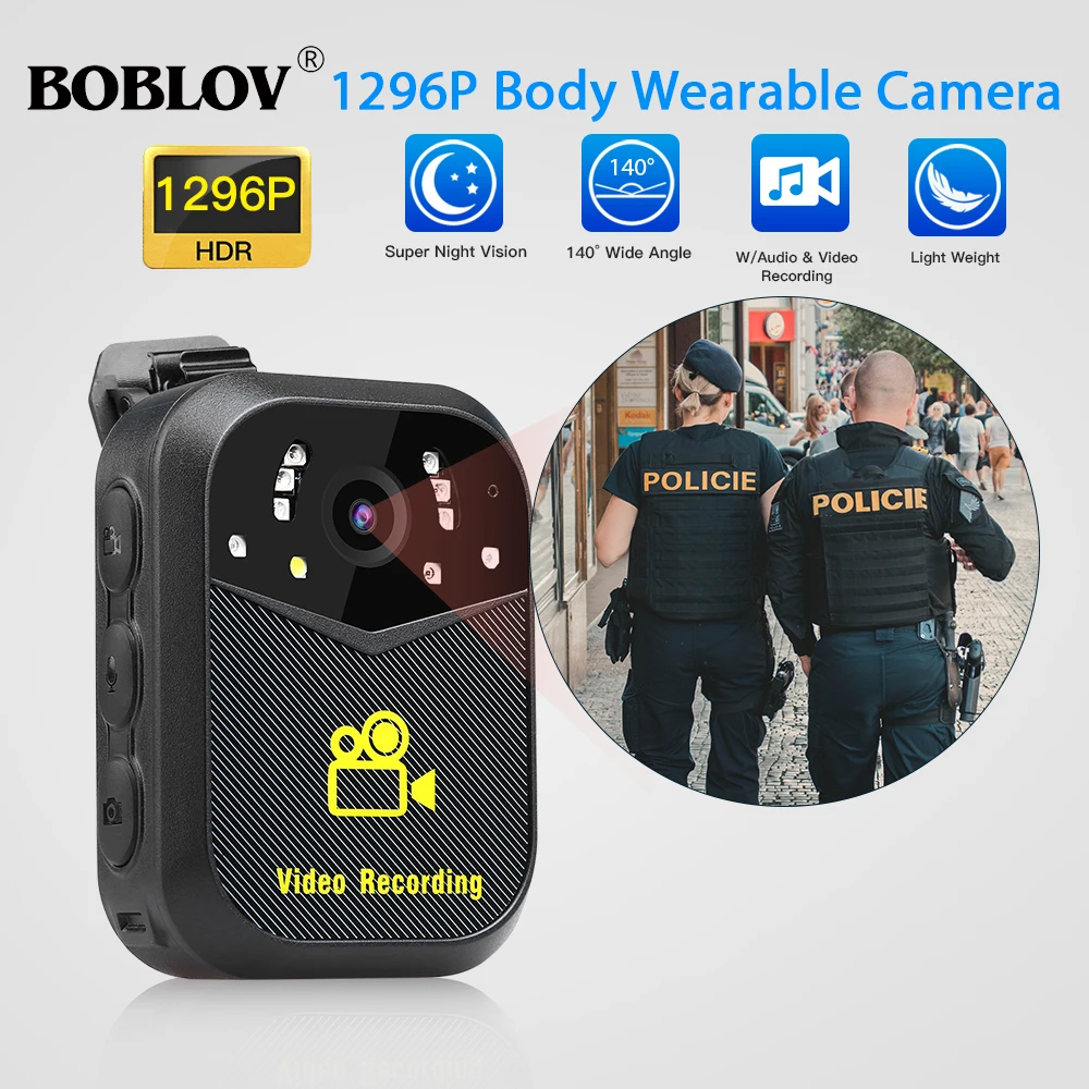 Нательная камера BOBLOV S11296P GPS Wi Fi управление через приложение крепление на тело ИК