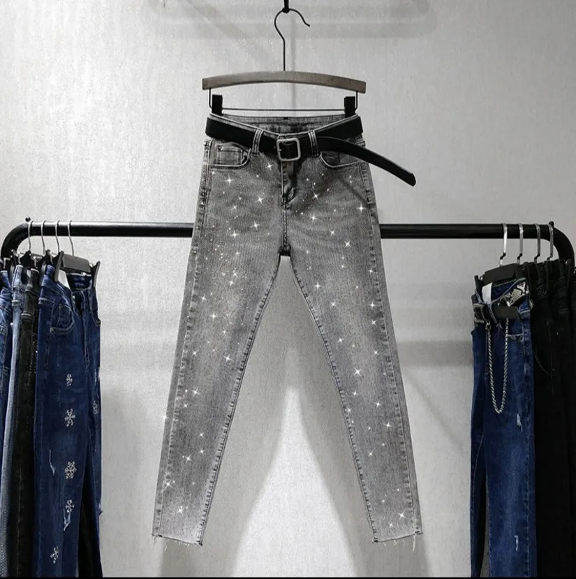 grey skinny trousers womens