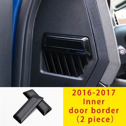 border logo Для Ford F-150 16-19 хромированная внутренняя дверная граница логотип литья отделка 2 шт - Цвет: border logo